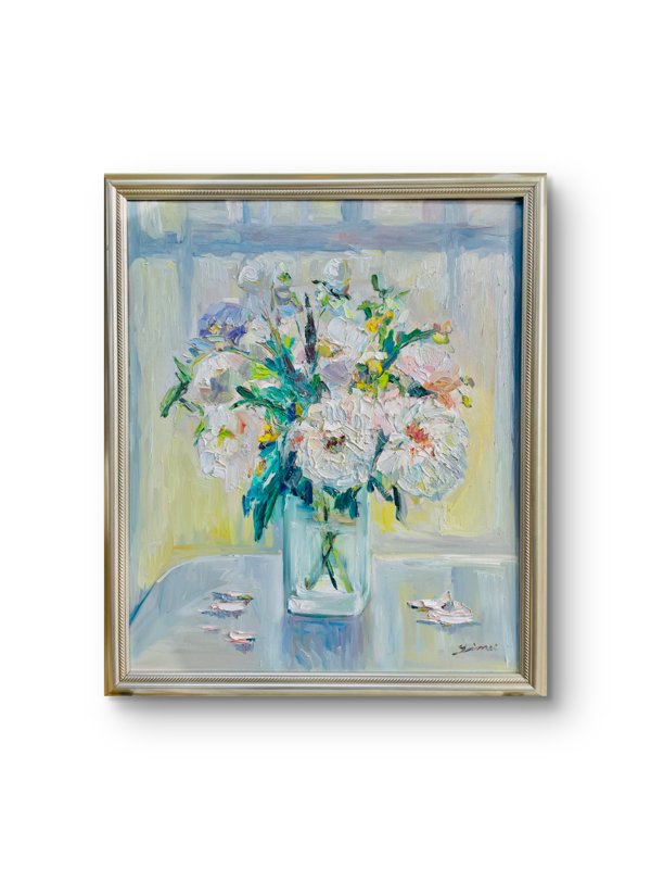 A Vase Of Quiet Joy Oil On Canvas 18X24